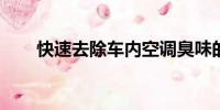 快速去除車內(nèi)空調(diào)臭味的方法與技巧