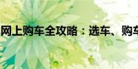 網(wǎng)上購車全攻略：選車、購車、驗車一步到位