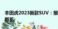 豐田虎2023新款SUV：報價揭秘與車型圖片概覽