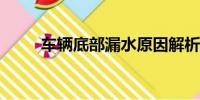 車輛底部漏水原因解析及應(yīng)對(duì)方法