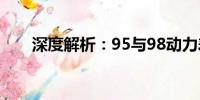 深度解析：95與98動力差異明顯嗎？