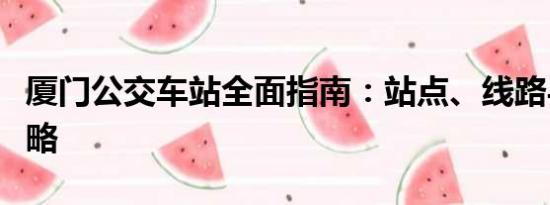 廈門公交車站全面指南：站點(diǎn)、線路與出行攻略