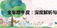 全車犀牛皮：深度解析與實際應(yīng)用指南
