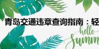 青島交通違章查詢指南：輕松掌握違章信息